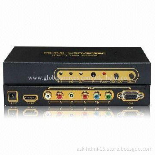 VGA YPbPr to HDMI Converter, Adaptive PAL/NTSC Standard